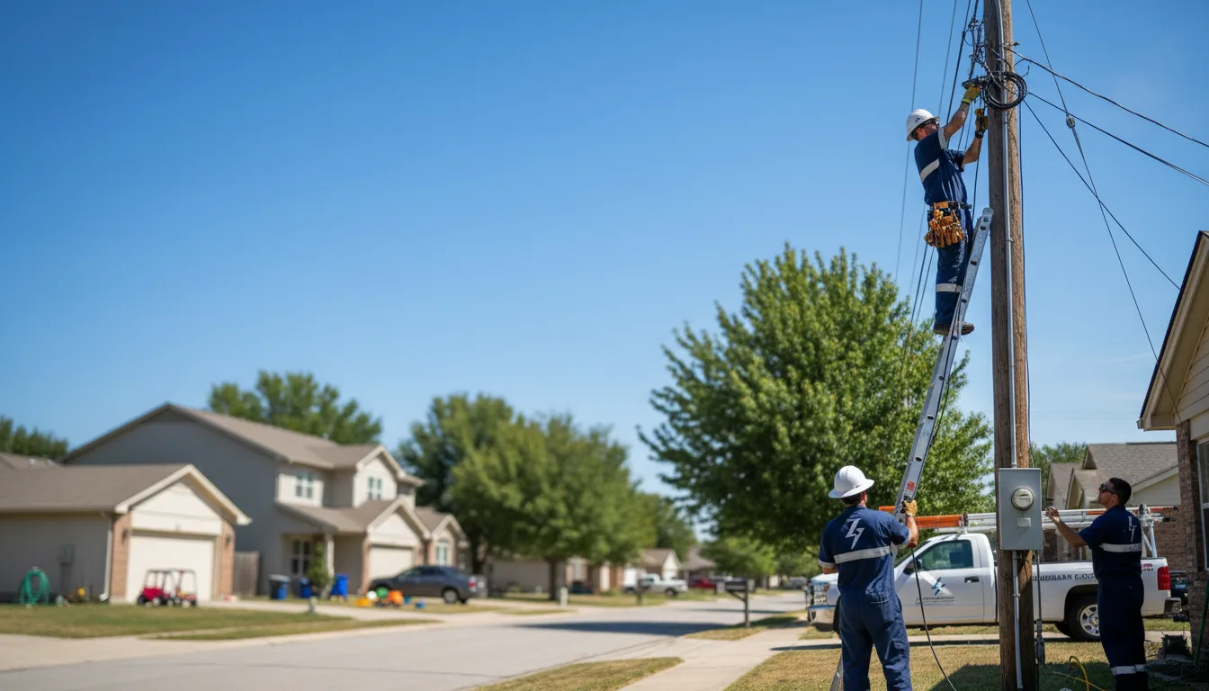 Residential electrician providing installation services in Royal, IA